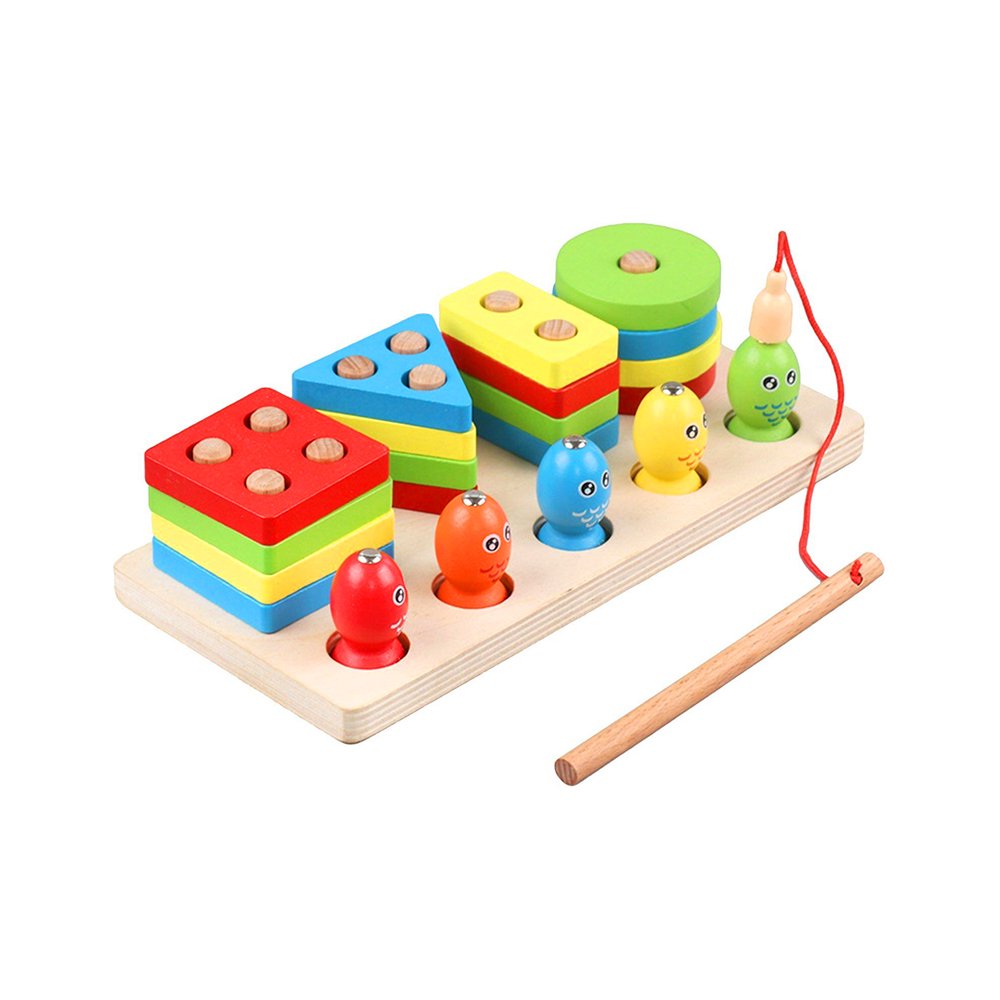 Smoneo 2 in 1 Wooden Blocks Puzzle Sorting